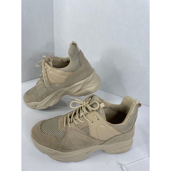 Steve Madden Mesh Suede Movement Chunky Sneakers - Picture 1 of 9